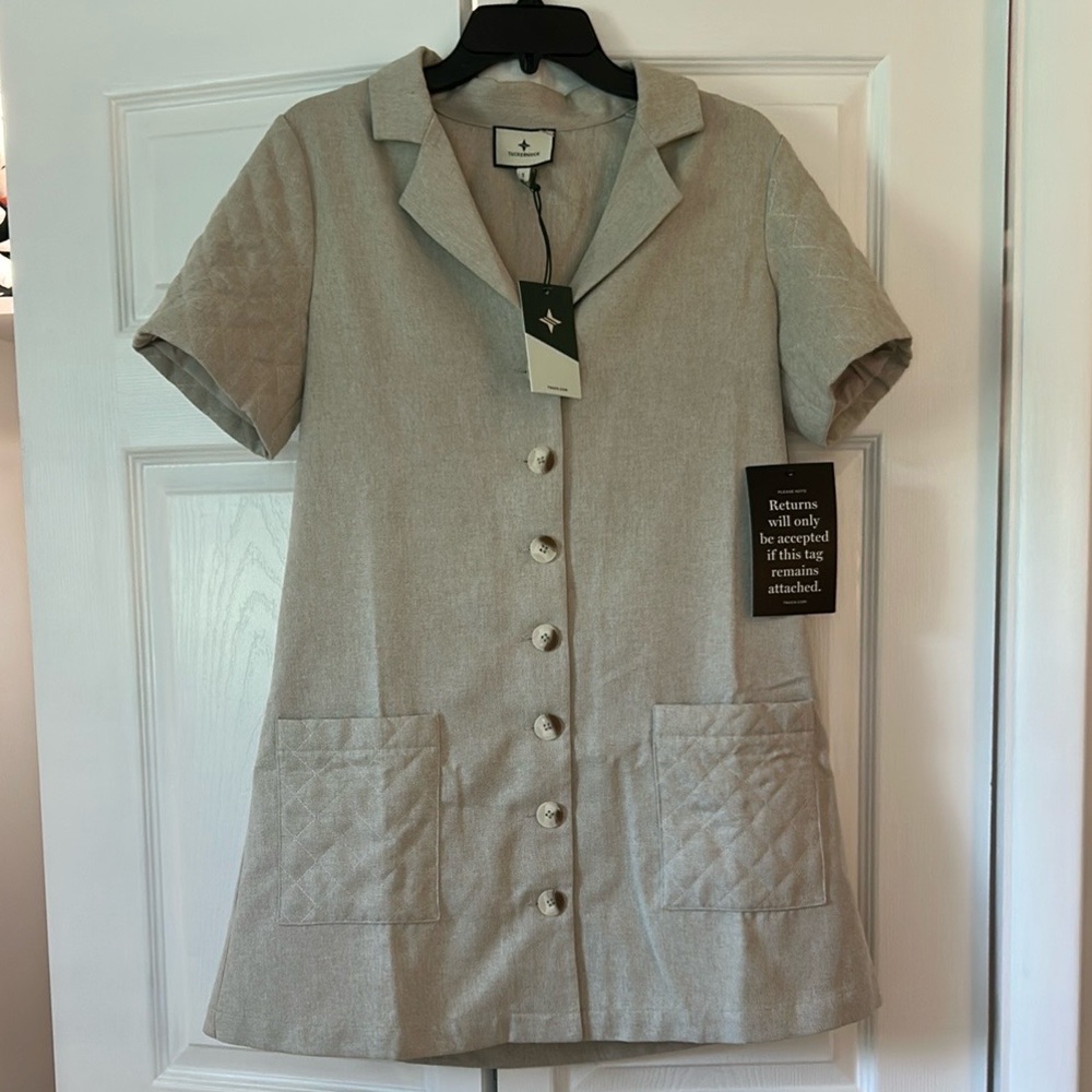 Tuckernuck Women’s Quilted Short Sleeve Button Dress